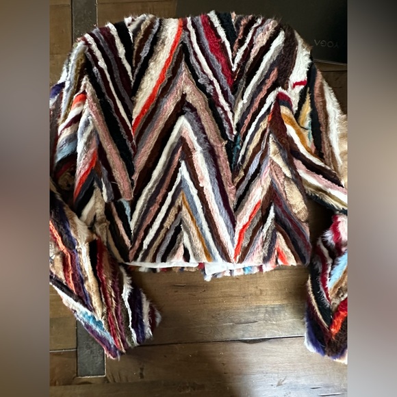 Alice AND OLIVIA FOX 🦊 MINK CHEVERON - Picture 9 of 11